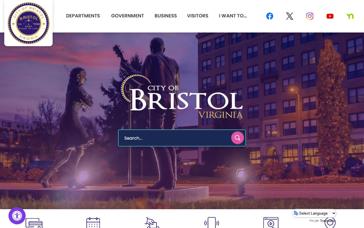 Bristol Virginia city government website for bankruptcy records