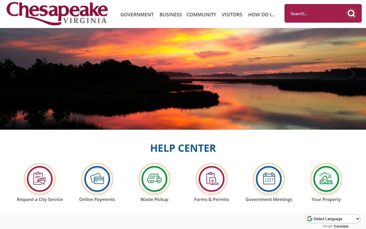 Chesapeake Virginia city government website for bankruptcy records