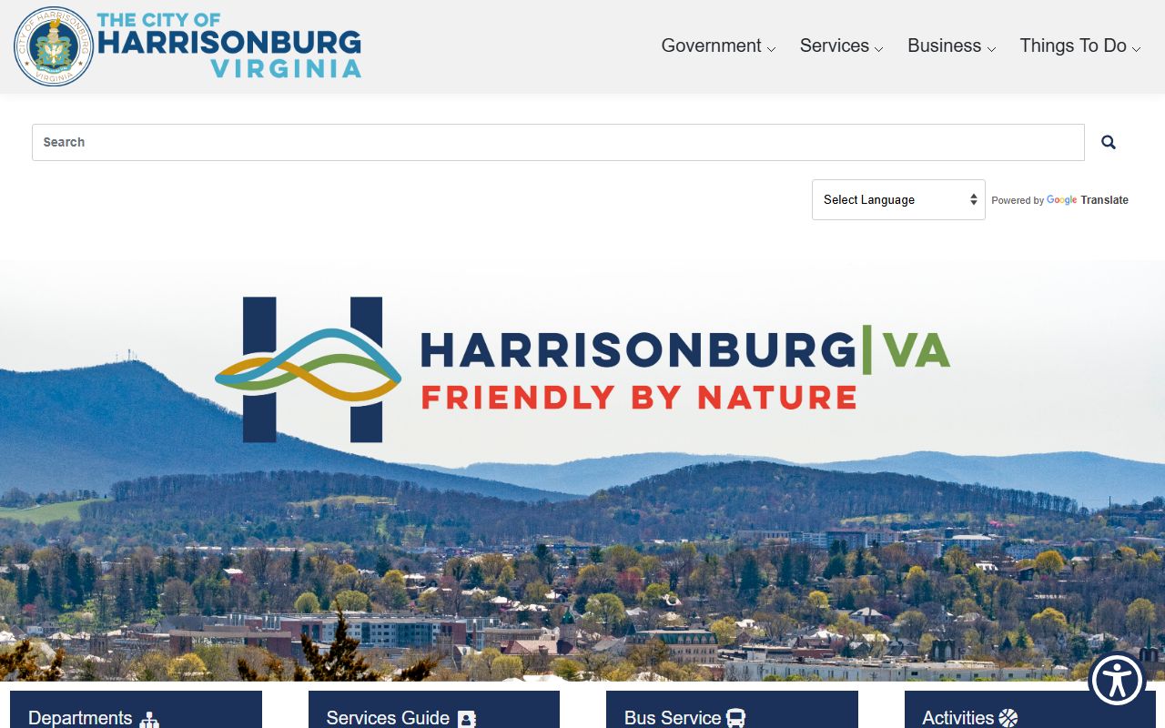 Harrisonburg city government website for bankruptcy records