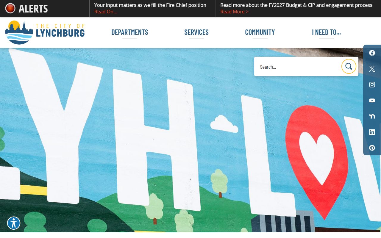 Lynchburg city government website for bankruptcy and public records