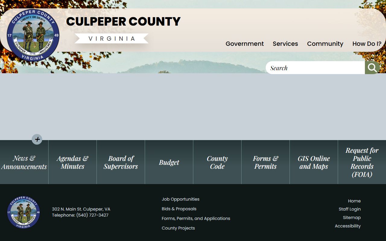 Culpeper County Government - Bankruptcy Records