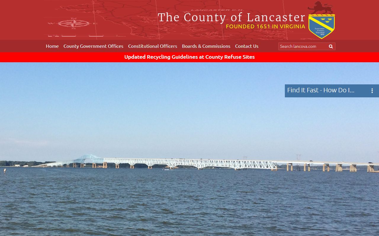 Lancaster County government office bankruptcy records