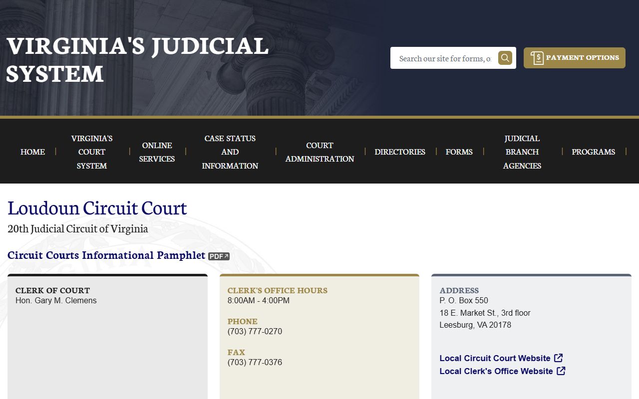 Loudoun County Virginia Judicial System bankruptcy records