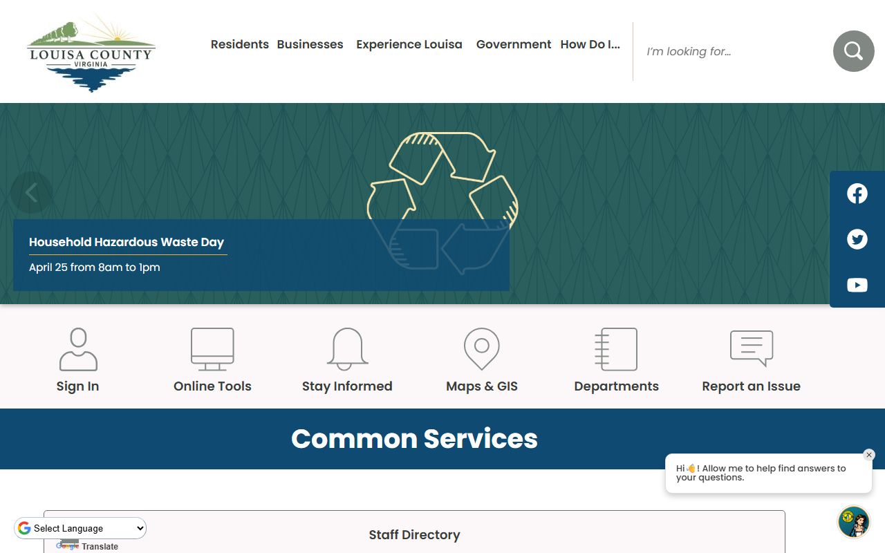 Louisa County government courthouse records