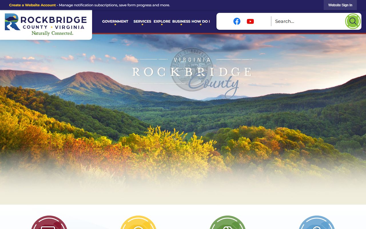 Rockbridge County government website for bankruptcy records