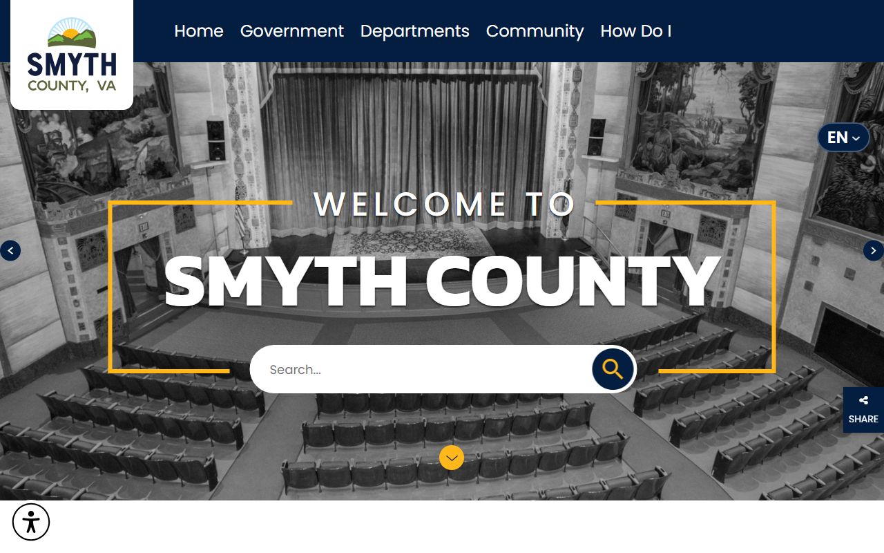 Smyth County government website for bankruptcy records